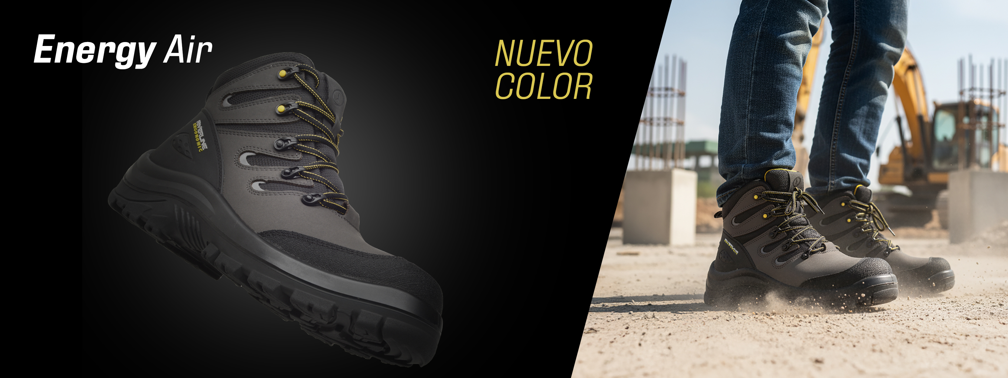Energy Gris Riverline Bota de trabajo Premium