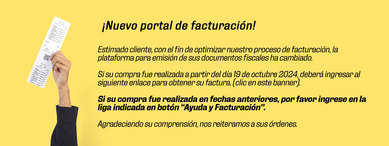 AVISO FACTURACIÓN